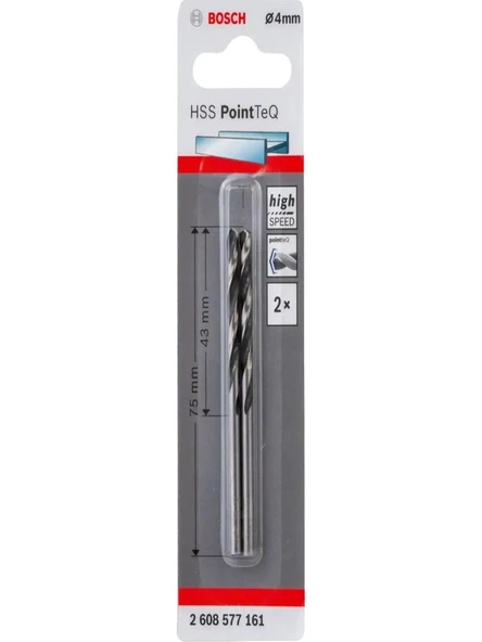 Bosch Hsspointteq Metal Matkap Ucu 4,0 mm 2'li 2608577161 ürün görseli 1