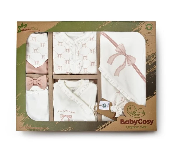 Bebek 10'lu Hastane Çıkışı Set %100 Organic Pamuk Yenidoğan Serisi - CSY8170 ürün görseli 1