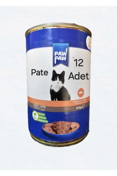 Saygın Pet Paw Somonlu Yetişkin Kedi Konservesi 400 gr 12 Adet ürün görseli 1