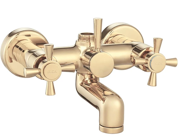 Eca Quadrille Banyo Duş Bataryası Altın Gold 102802230 ürün görseli 1
