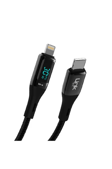 K683 Dijital Göstergeli Type-c - Lightning 30w Data Ve Şarj Kablosu 1mt ürün görseli 1