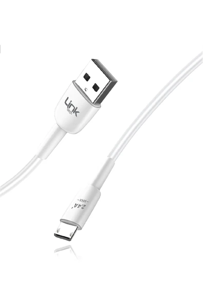 K600 Soft Fast Micro Usb Data/şarj Kablosu 2.4a 1mt ürün görseli 1