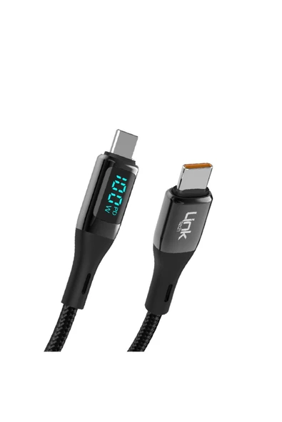 K680 Safe Dijital Göstergeli Usb-c/type-c 100w Şarj Kablosu ürün görseli 1
