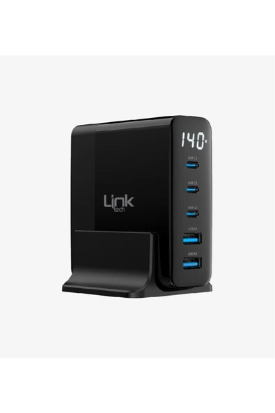 G862 Premium 5'li Çıkış 140W Super SI GaN Şarj Adaptörü ürün görseli 1