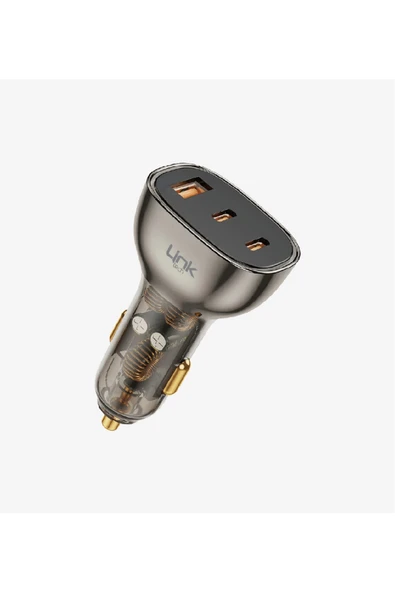 C506 Şeffaf 80W Çift PD (30+20W) & QC 30W Süper Hızlı Araç Şarj Cihazı ürün görseli 1