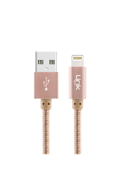 K544 Safe Lightning Usb Örgü Metal Data/şarj Kablosu 30cm ürün görseli 1
