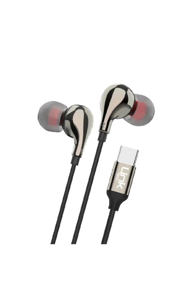 E84 Type-c Hd Stereo Kulak Içi Kablolu Kulaklık Siyah ürün görseli 1