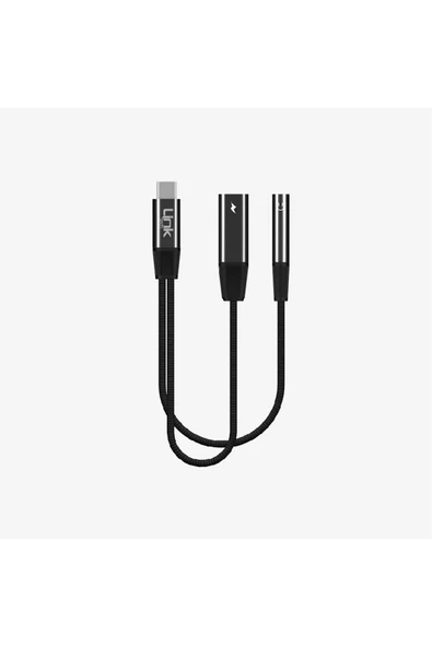 A202 USB-C - USB-C & 3,5 mm Kulaklık Jakı Adaptörü ürün görseli 1