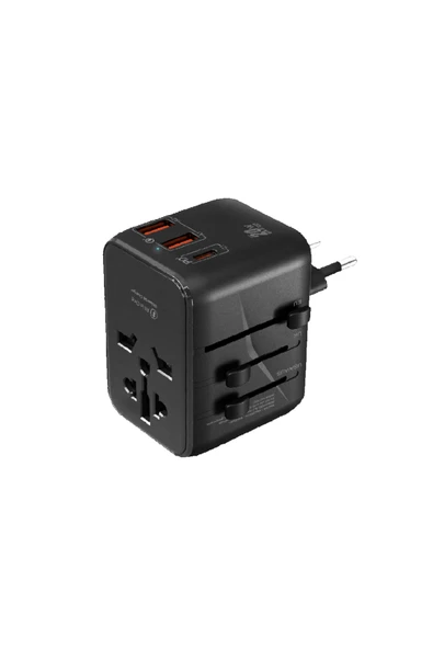 C325 20w Gan Evrensel Şarj Adaptörü Eu Aus Usa Uk ürün görseli 1