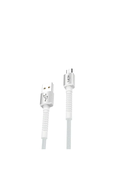 K551 Safe 3A Örgülü Metal Başlı Micro USB Şarj Kablosu ürün görseli 1