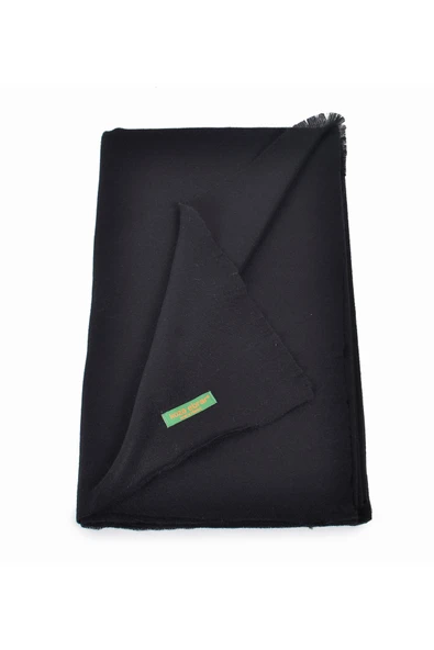 Elegansa Omuz Atkısı Kaşmir Dokulu Şıklık Ve Sıcaklık Bir Arada - Lüks, Yumuşak Ve Trendy! Siyah ürün görseli 1