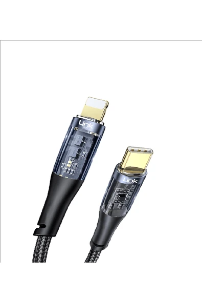 K673 Type-c - Lightning 27w 3a 1.3m Örgü Şarj Kablosu - Resim 2
