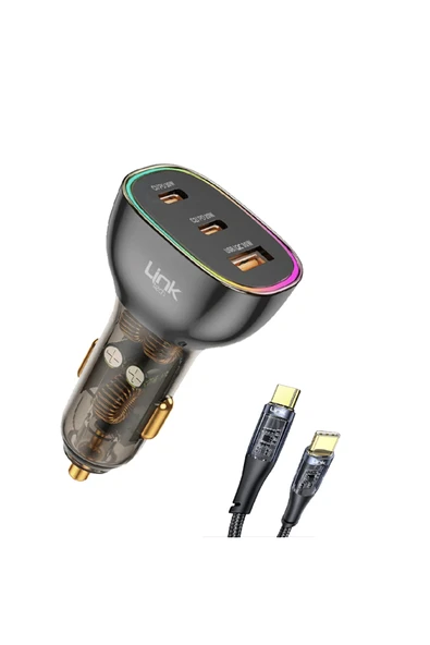 C508 80w 2xpd 30 20w Usb Araç Içi Type-c Şarj Aleti ürün görseli 1