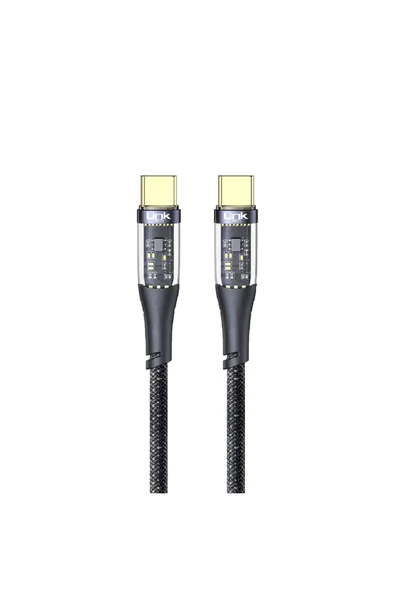 K670 Safe Type-c - Type-c 60w 1.3m Örgü Şarj Kablosu ürün görseli 1