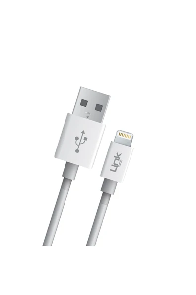 K559 Lightning Şarj Ve Data Kablosu 2.4a 1mt Beyaz - Resim 3