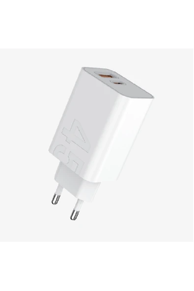 T462e Eco 45W PD3.0 QC4.0 Dual Şarj Adaptörü ürün görseli 1