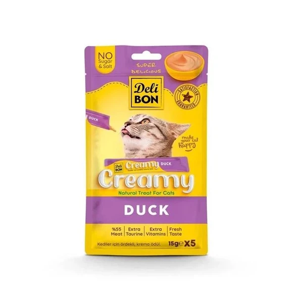 Delibon Creamy Ödül Maması Ördekli 15gr 5li Paket ürün görseli 1