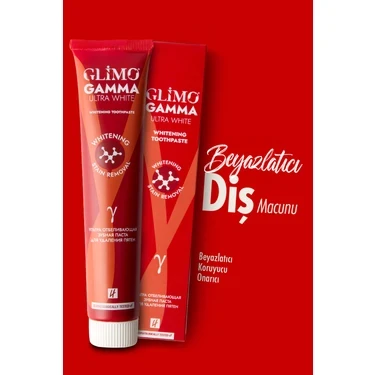 GLIMO GAMMA ULTRA WHITE BEYAZLATICI DİŞ MACUNU 75 ML ürün görseli 1