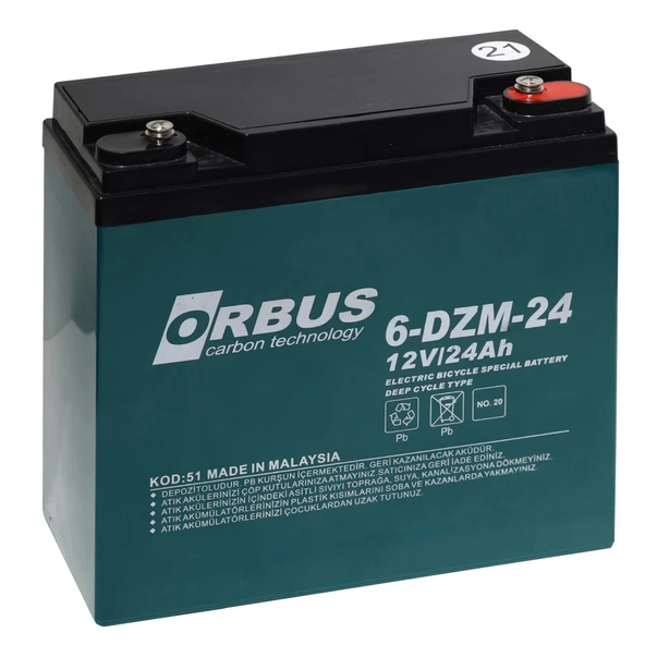 24 Amper 12 Volt Akü ürün görseli 1