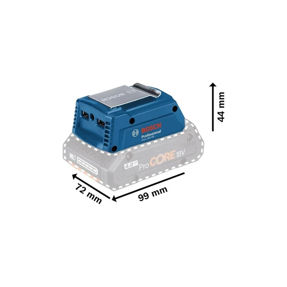 Bosch GAA 18V-48  Batarya Tutucu - Resim 5