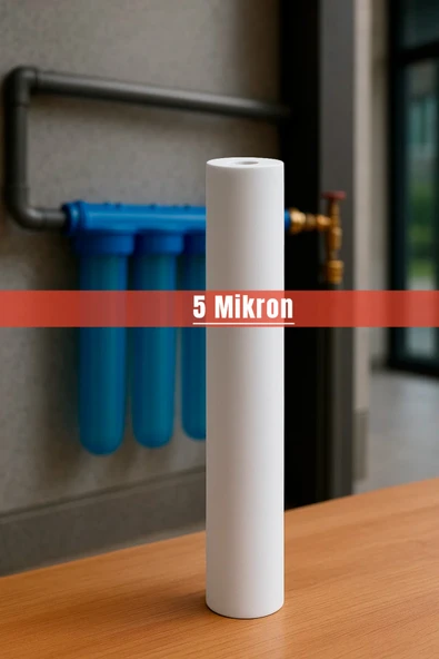 Watergold Su Arıtma Cihazı 5 Micron Sediment Tortu Filtre Kartuşu 20" ürün görseli 1
