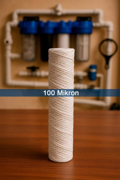 Watergold 100 Mikron Tortu Tutucu Su Arıtma İplik Filtre ürün görseli 1