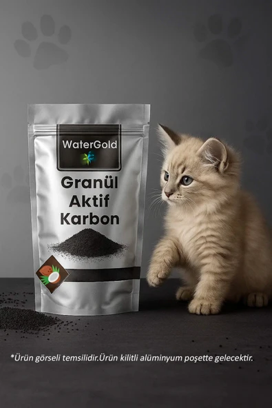 Watergold Ekonomik Kedi Kumu Koku Giderici Granül Aktif Karbon - 500gr ürün görseli 1