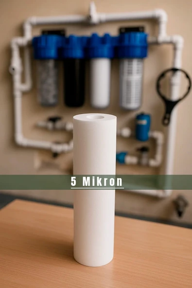 Watergold Su Arıtma Cihazı 5 Micron Sediment Tortu Filtre Kartuşu 10 Inç ürün görseli 1