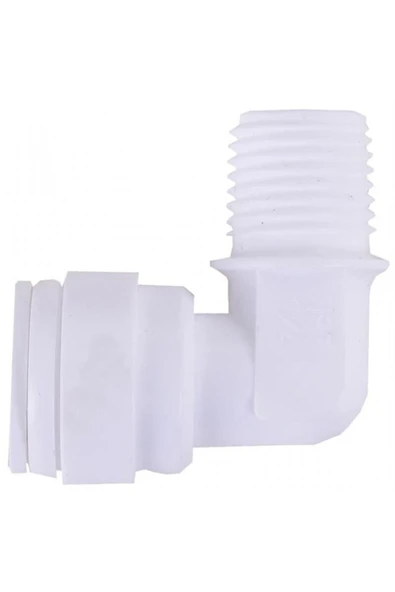 Watergold Su Arıtma Cihazı Filtre Dirseği 1/4" Inç Dişli X 10 Mm Quick (5 ADET) ürün görseli 1