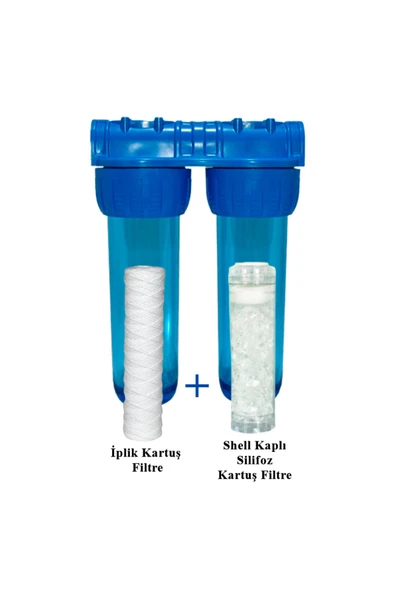 Watergold Kireç Kırıcılı Çamur Kir Pas Mil Süzücü Iplik Filtre 10" Inç ürün görseli 1
