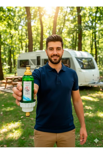 Car Fil Kamp & Karavan, Tekne Tip Tortu Tutucu Ve Kireç Önleyici Filtre (YIKANABİLİR KARTUŞLU) ürün görseli 1