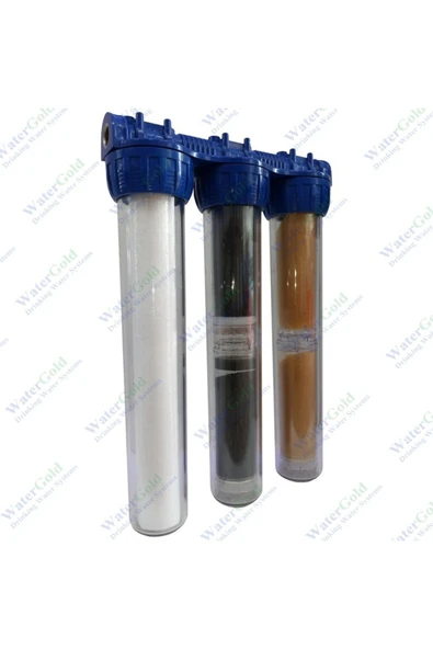 Watergold Suda Tortu Ve Kireç Giderici Filtreler Aktif Karbon Ve Reçine ürün görseli 1