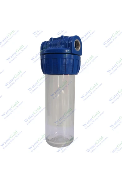 Watergold Daire Sayaç Girişi Su Arıtma Filtre Kabı Boş Housing 10" Inç ürün görseli 1