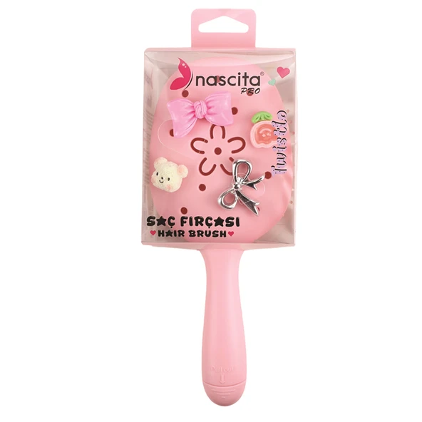 AÇIK PEMBE TWISTLO SAÇ FIRÇASI - Resim 2