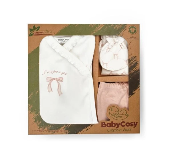 Bebek 5'li Set %100 Organic Pamuk Yenidoğan Serisi - CSY8174 ürün görseli 1