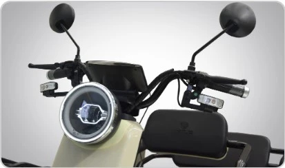 Skyjet Master Car Elektrikli Moped Beyaz - Resim 3