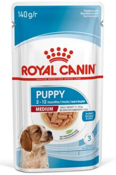 Royal Canin Medium Puppy Orta Irk Yavru Köpek Yaş Maması 140 Gr ürün görseli 1