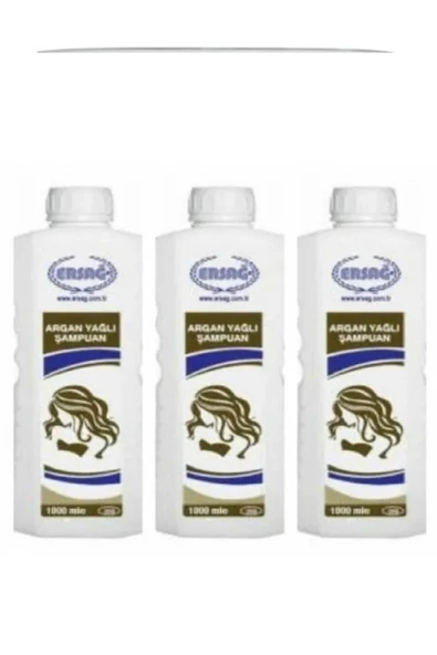 ERSAĞ ARGAN YAĞLI ŞAMPUAN 1000ML X 3 ADET ürün görseli 1