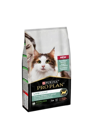 Pro Plan LiveClear Somonlu Alerjen Azaltan Kısırlaştırılmış Kedi Maması 1,4kg ürün görseli 1