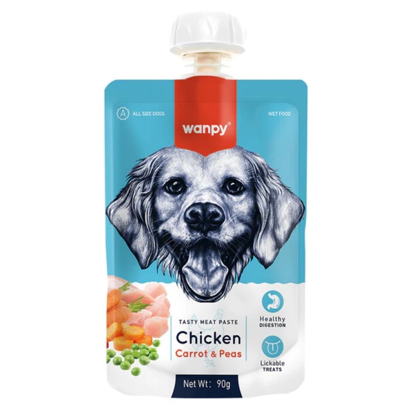 Wanpy Taze Tavuklu&Havuçlu Köpek Ödülü 90 gr (10 Adet) ürün görseli 1
