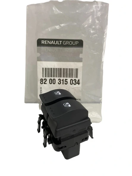 Sol Ön Cam Açma Kapama Anahtarı Renault Megane 2 ( Çiftli -Siyah Soket ) 8200315034 MAİS ürün görseli 1
