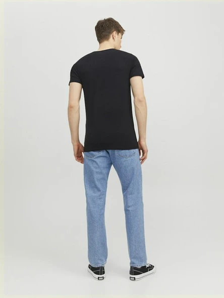 Jack Jones Basıc Strec Fit Erkek Tişört 12058529 - Resim 3