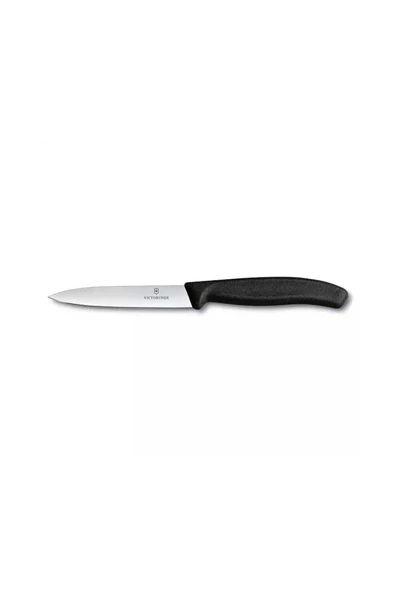 Victorinox 10 CM Siyah Düz Soyma Bıçağı ürün görseli 1