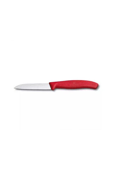 Victorinox 8 CM Kırmızı Düz Soyma Bıçağı ürün görseli 1