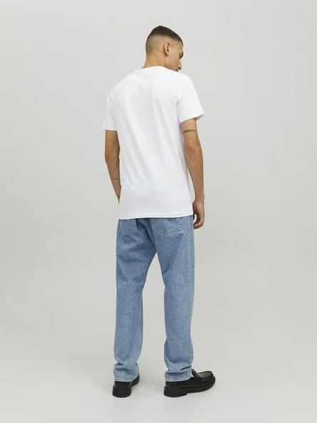 Jack Jones Basıc Strec Fit Erkek Tişört 12058529 - Resim 3
