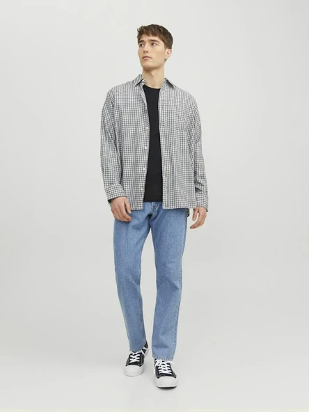 Jack Jones Basıc Strec Fit Erkek Tişört 12058529 - Resim 2
