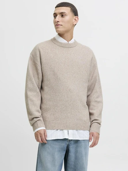 Jack Jones Soho Ollıe Relax Fit Erkek Kazak 12278924 ürün görseli 1