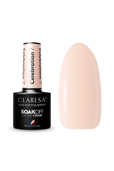 Claresa Kalıcı Oje Yarı Şeffaf Nude Bej 07 5gr ürün görseli 1