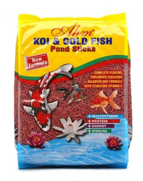 Ahm Koi Goldfish Colour Sticks Balık Yemi 1 KG ürün görseli 1