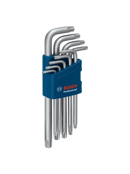 Bosch Prof. Torx Allen Anahtar Takımı Delikli Torx 9pc (Uzun) ürün görseli 1
